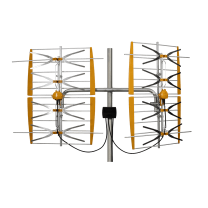 Televes 108381, 8 Bay Dipole Array Powered Antenna, hi-VHF/UHF, 5G/LTE Filtered, Multi-directional Dual Market