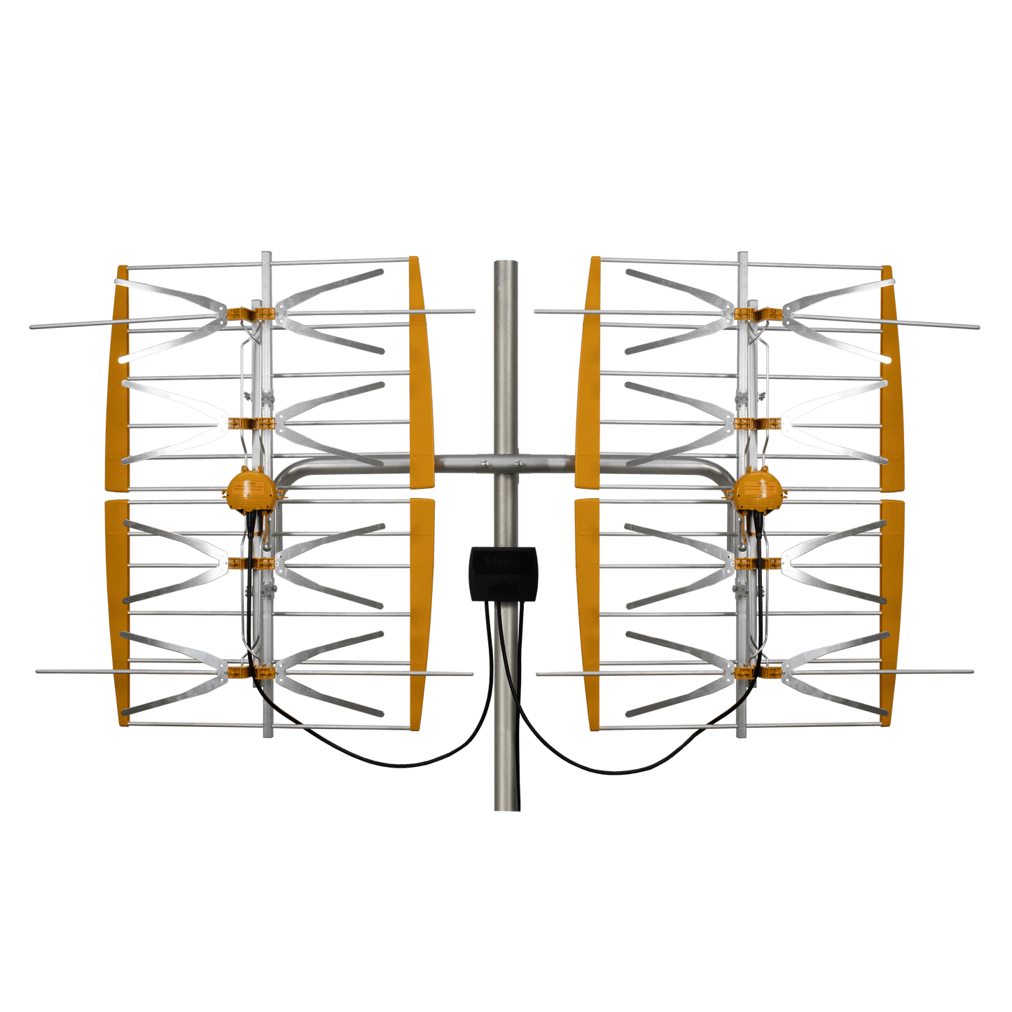 Televes 108381, 8 Bay Dipole Array Powered Antenna, hi-VHF/UHF, 5G/LTE Filtered, Multi-directional Dual Market