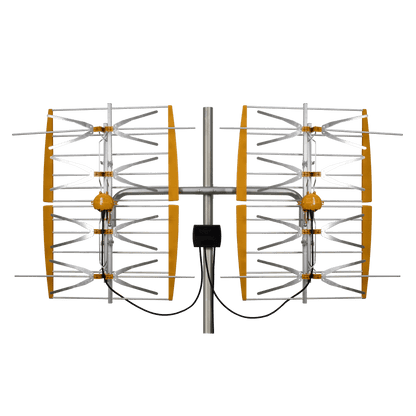 Televes 108381, 8 Bay Dipole Array Powered Antenna, hi-VHF/UHF, 5G/LTE Filtered, Multi-directional Dual Market