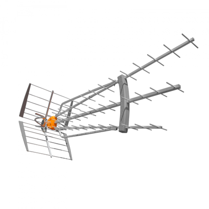 Televes 149783, DAT BOSS LR UHF Antenna W/Pre-Amplifier, Long Range/Fringe