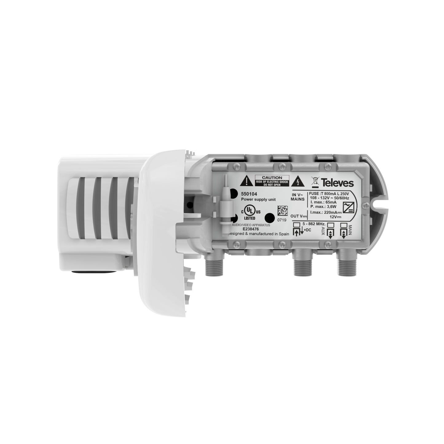 Televes 149884, DAT BOSS MIX LR Repack Ready! Antenna W/5G Filtered Preamp, UHF/high-VHF, Long Range/Fringe-Deep Fringe